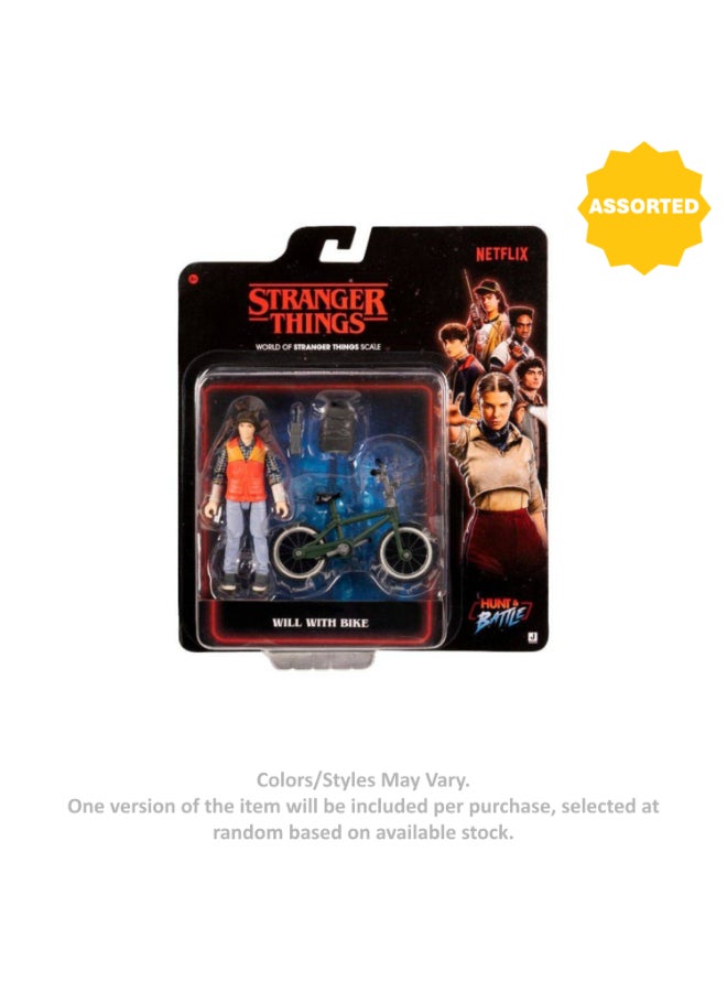 Jazwares Hunt & Battle Stranger Things Figure & Bike Set (7.5 cm, Pack of 2, Assorted) - Image 2